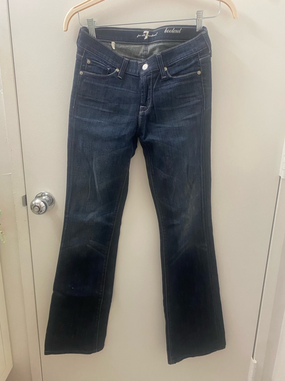 7 For All Mankind Dark Wash Bootcut Jeans